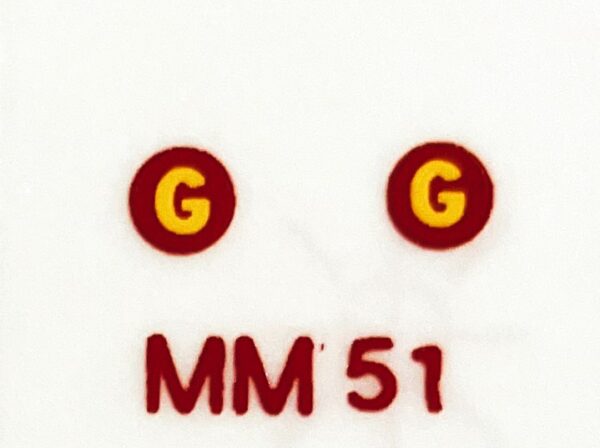 Decal 1/16 Minneapolis Moline G Model Numbers - DMM51