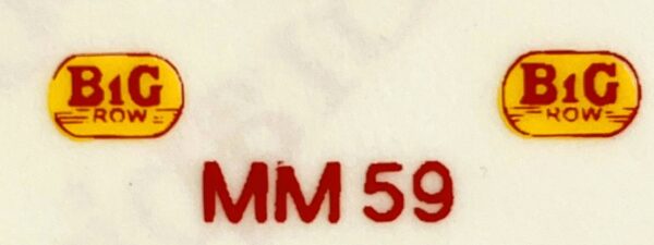 Decal 1/16 Minneapolis Moline BG Model Numbers
