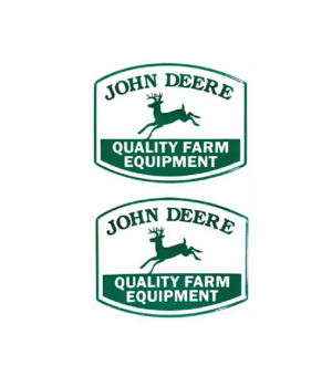 Decal John Deere Logo 6in. Gas Pump 1908 Type - Green 3/8" - DJ1908