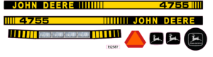 Decal John Deere 4755 Set 2020's Pedal Tractor - DPJ2587