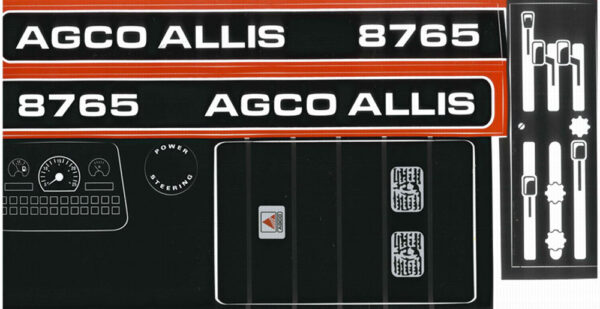 Decal AGCO-Allis 8765 Pedal Tractor DPA5502