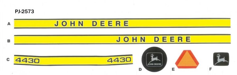 Decal John Deere 4430 Set 2020s Pedal Tractor Dpj2573 Midwest Decals And Farm Toys 9224