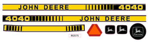 Decal John Deere 4040 Set 2020's Pedal Tractor DPJ2575