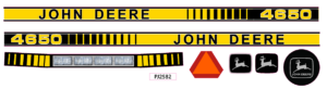 Decal John Deere 4650 Set 2020's Pedal Tractor - DPJ2582
