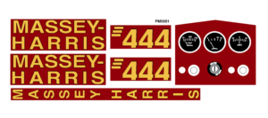 Decal Massey Harris 444 Pedal Tractor - DPM5501