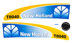 Decal New Holland T-8040 Pedal Tractor - DPNH5101