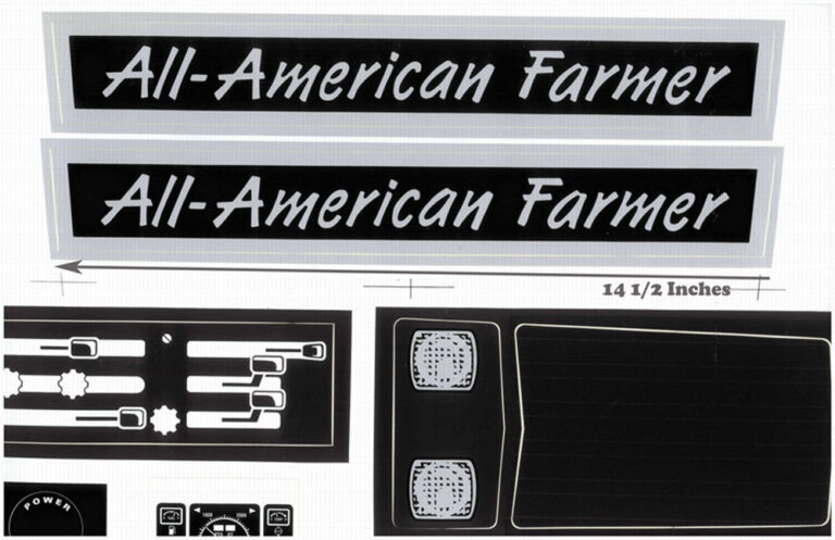 Stuck Farmer Farmers Agri Farming Support 4x4 VINYL Decal Sticker Toolbox Flag | UK