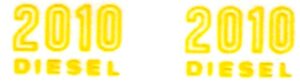 Decal 1/16 John Deere 2010 Diesel Outlined Models - DJ89X