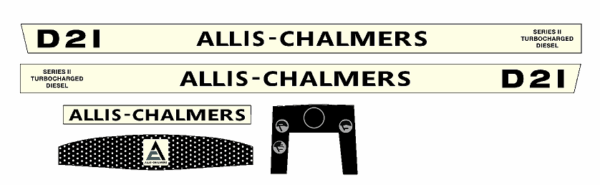 Decal 1/16 Allis Chalmers D-21 Series 2 Set - DA13