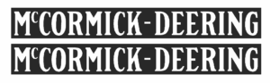 Decal McCormick-Deering Logo 1 1/4" (black on white) - DI902
