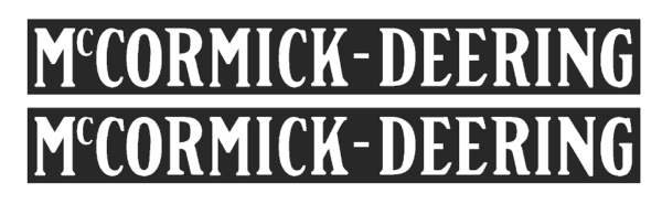 Decal McCormick-Deering Logo 1 1/4" (black on white) - DI902