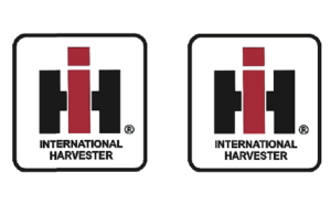 Decal IH Logo (red, white & black) 1/4 inch - DI952