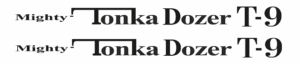 Decal Mighty-Tonka Dozer T-9, Black (Pair) - DTK271