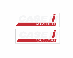 Decal Case IH Logo Ag 1/32 white/red on clear DC1919