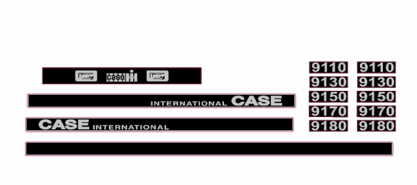 Decal 1/64 Case IH 9100 Set - DC756