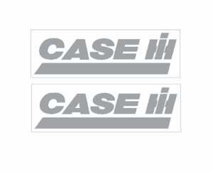 Decal Case IH Logo 1/32 silver on clear DC972