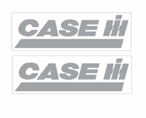 Decal Case IH Logo 11/16 silver on clear DC970 DC970