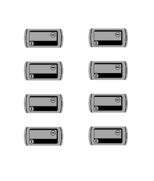 Decal 1/64 Door Latch (8) - DX240A