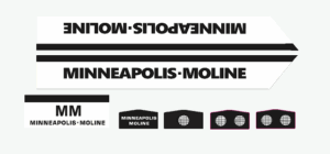 Decal 1/64 Minneapolis Moline Model G1000 Set DMM700