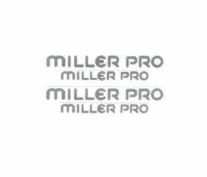 Decal Miller Pro (4) 1/2"- DX1070