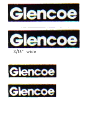 Decal 1/64 Glencoe Set - DX342