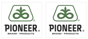 Decal Pioneer 1 1/2" Set of 2 - Logo DX3708