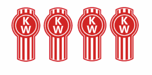 Decal 1/64 Kenworth - Red & White 1/4" tall- DX807