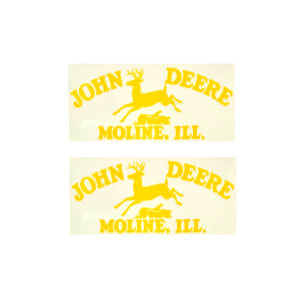 Decal John Deere Logo Old (yellow) X Small  5/8"- DJ928R