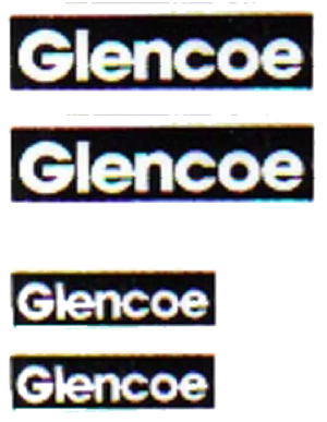 Decal 1/16 Glencoe Set 3/4"- DX341