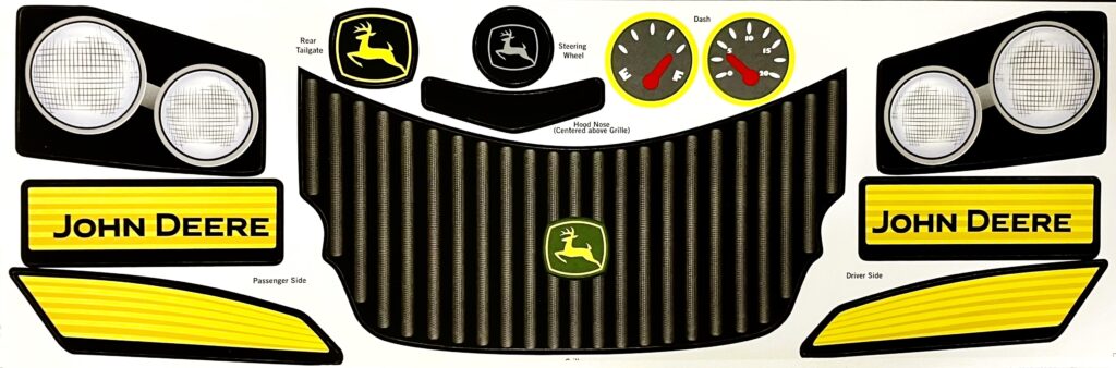 Decal John Deere Gator plastic Ride-On or Foot to Floor - DPJ3432 ...