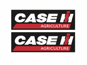 Decal Case IH Logo Ag 1/64 white/red on black DC1919B