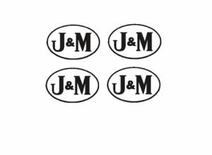 Decal 1/64 J & M - Logo - DX252