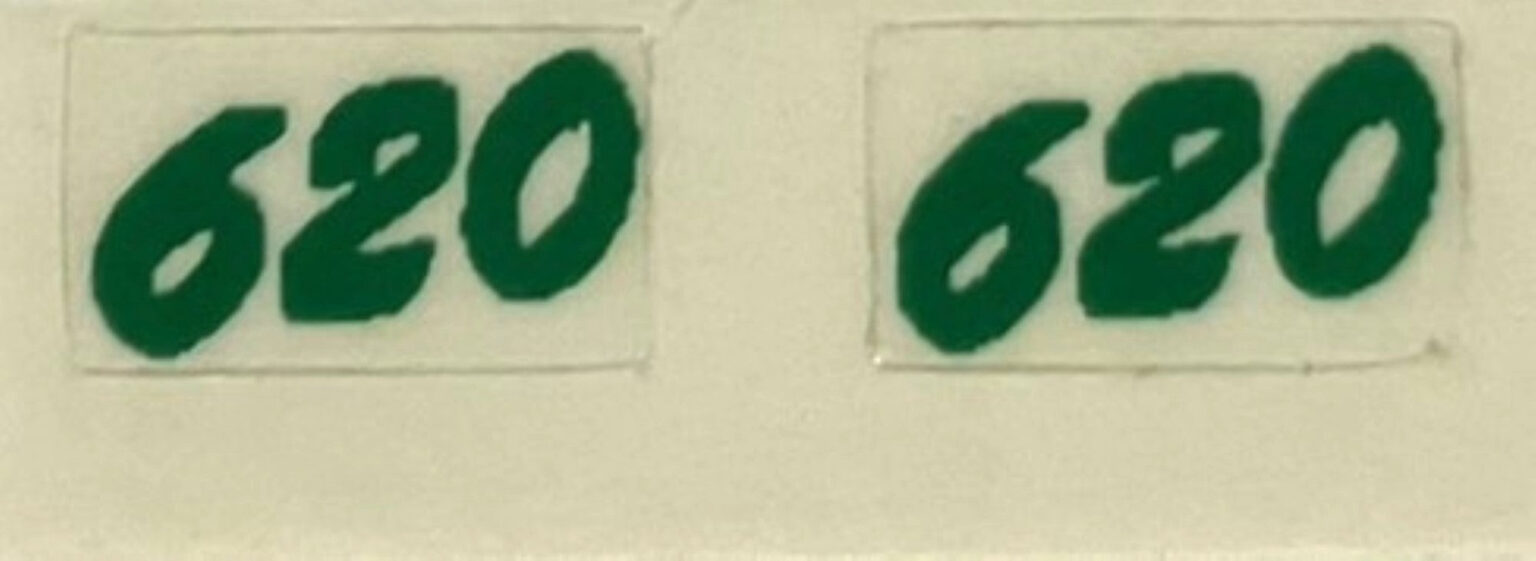 Decal 1/16 John Deere 620 Model Numbers (green) - DJ62 - Midwest Decals ...