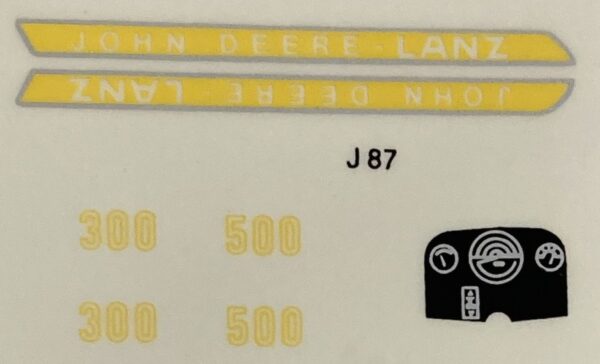 Decal 1/16 John Deere 300/500 Lanz Set - DJ87