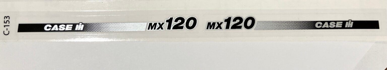 Decal 1/16 Case IH MX-120 Side Panels (early version) - DC153 - Midwest Decals &amp; Farm Toys