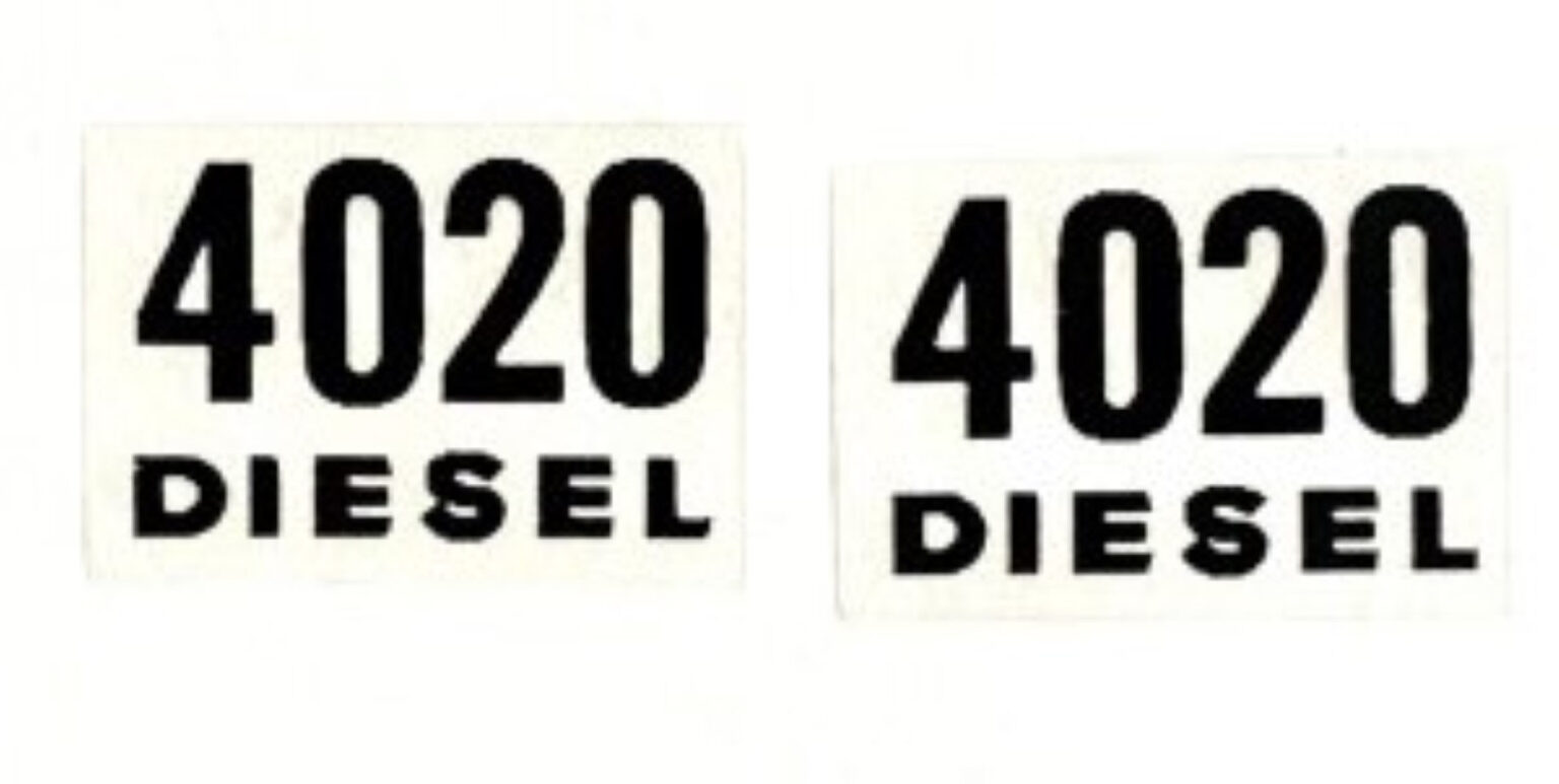 Decal 116 John Deere 4020 Diesel Model Numbers Black Dj97b Midwest Decals And Farm Toys 8949