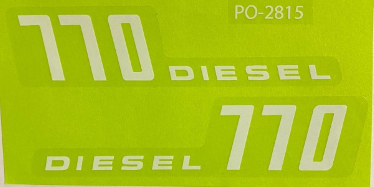 Decal Oliver 770 Model #'s Pedal Tractor - DPO2815 - Midwest Decals ...