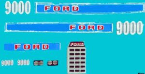 Decal 1/64 Ford 9000 Set - DF710