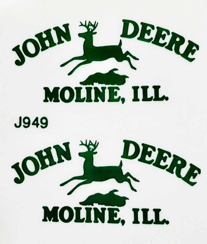 Decal John Deere Logo Old (green) Large - 1 9/16