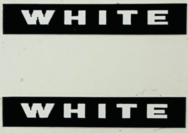 Decal 1/16 Oliver White word only DO24