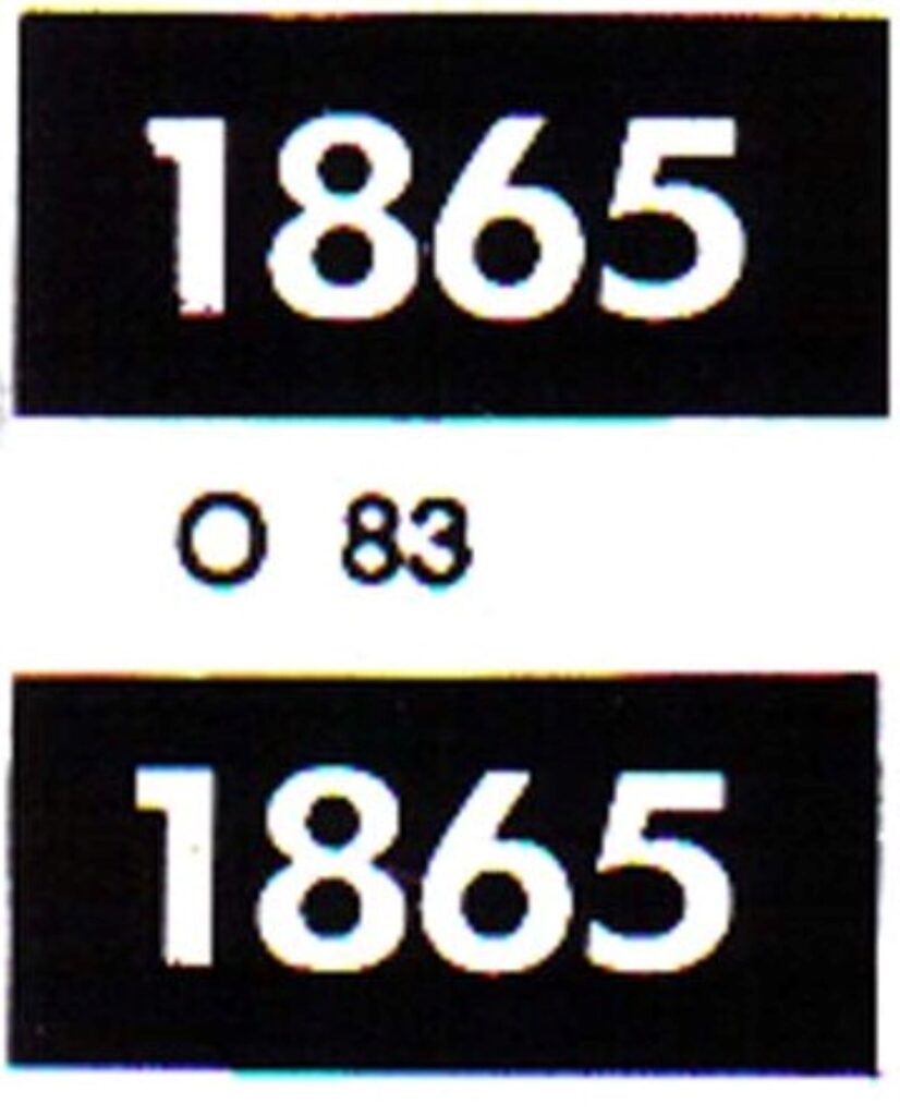 Decal 1/16 Oliver White 1865 Model Numbers DO83 Midwest Decals & Farm