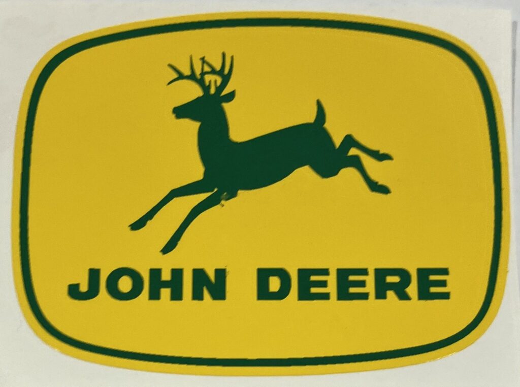 Decal John Deere Logo Green Deer on Yellow 3in. - DJ1978 - Midwest ...