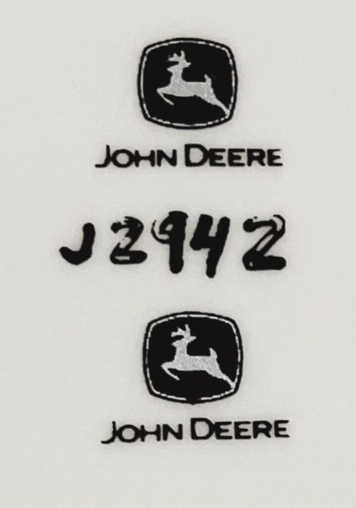 Decal John Deere Logo With John Deere Smaller Dj Midwest