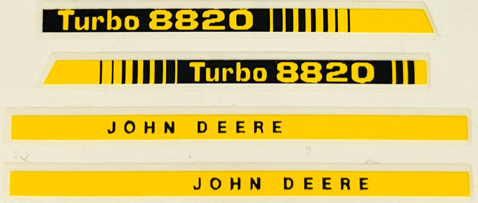 Decal 1/64 John Deere Combine 8820 Turbo Set DJ1570 Midwest Decals