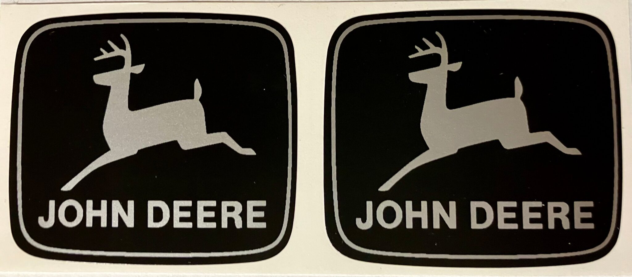 Decal John Deere Logo 1968 2 " (Pair) DJ1949 Midwest Decals & Farm Toys