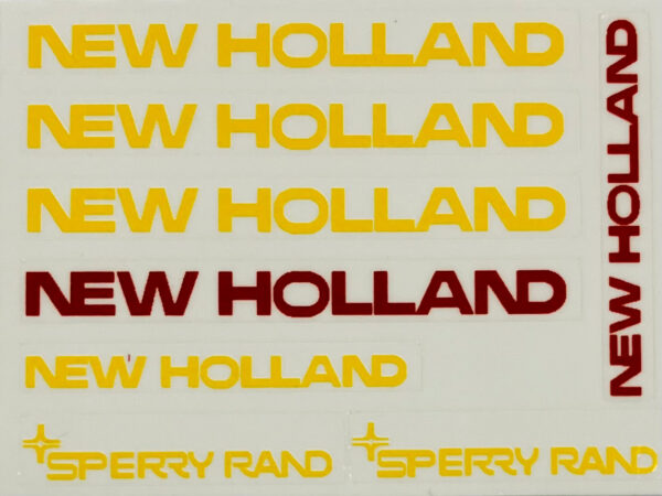 Decal 1/16 New Holland Set Yellow Sperry Rand - DNH1 - Midwest Decals ...