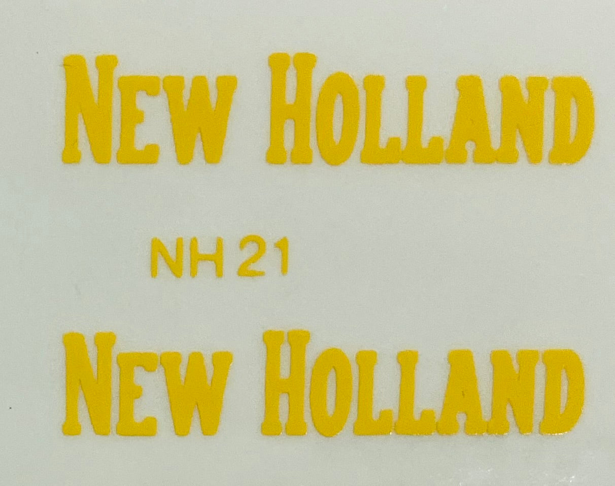 Decal 1/16 New Holland (tall, large) - DNH21 - Midwest Decals & Farm Toys
