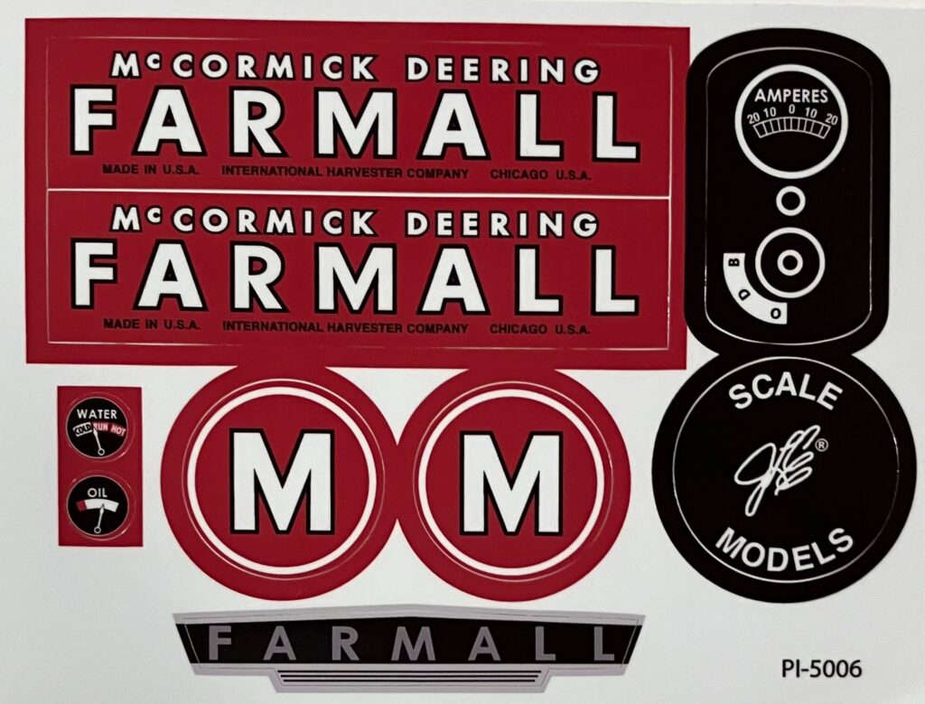 Decal Farmall M Pedal Tractor Decal set - DPI5006 - Midwest Decals ...