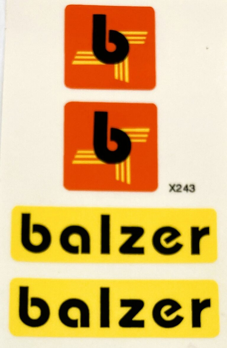Decal 1/16 Balzer Logos Set - DX243 - Midwest Decals & Farm Toys