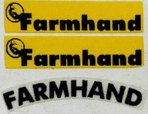 Decal 1/16 Farmhand Set - Yellow, Black - Logo - DX263